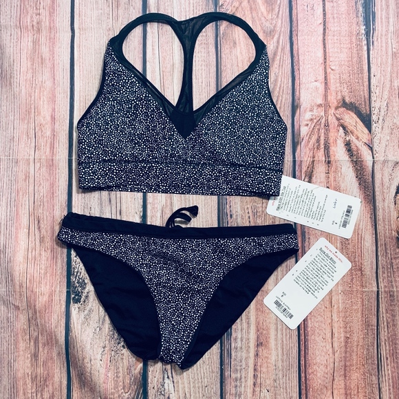 lululemon athletica Other - Lululemon Black Bikini Set 4 6